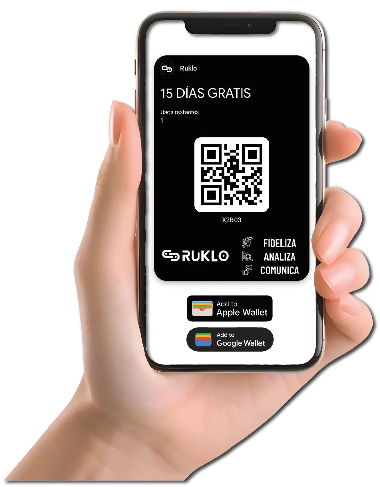 Plataforma de fidelización digital Ruklo - Tarjetas para Apple Wallet y Google Wallet